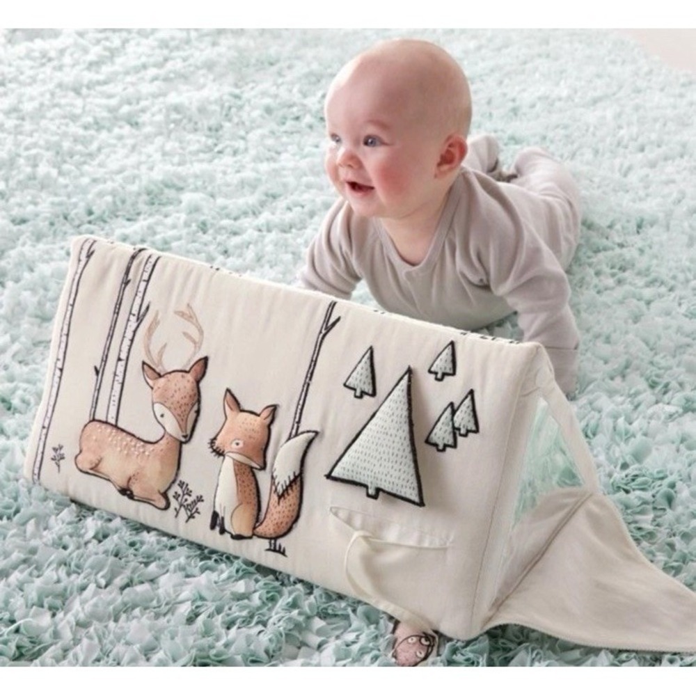 Crate and Barrel Woodland Animals Baby Tummy Time Toy Cratekids